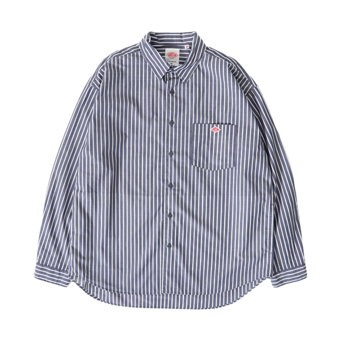 DT-B0225 Danton Work Shirt Navy White