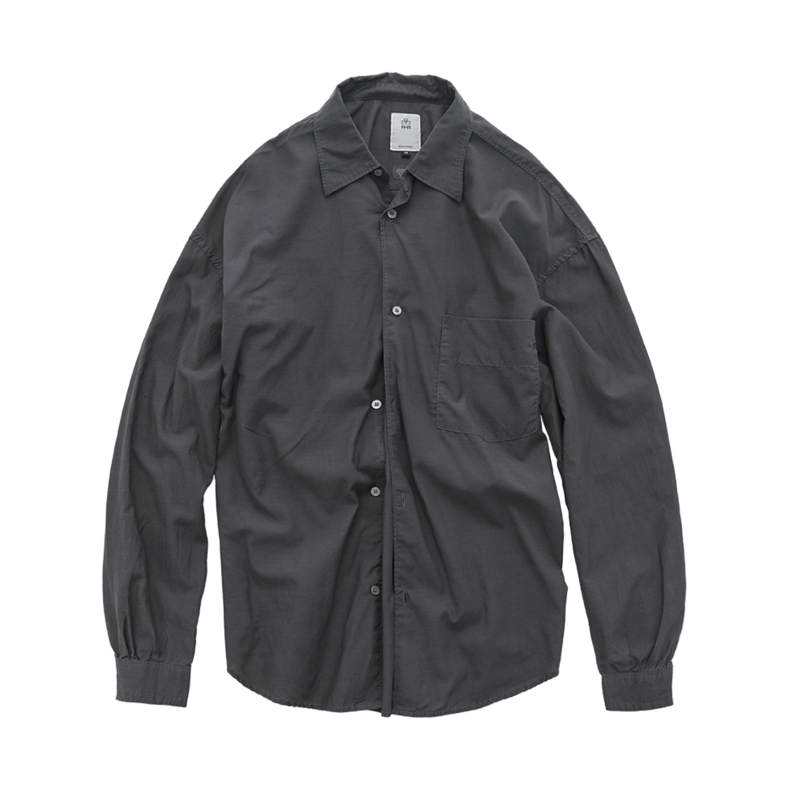 폴리테루 텐코 루즈드 셔츠 2.0 다이드 퍼플 그레이(Polyteru Tenco Loosed Shirt 2.0 Dyed Purple Gray)