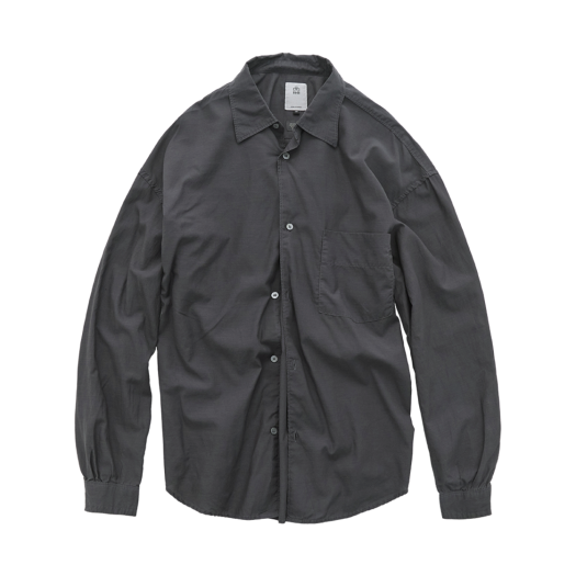 PL5OSH0601NS Polyteru Tenco Loosed Shirt 2.0 Dyed Purple Gray