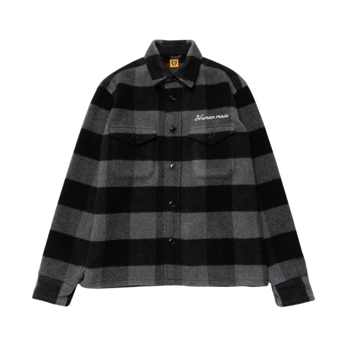 휴먼 메이드 울 오버셔츠 블랙(Human Made Wool Overshirt Black) - 2