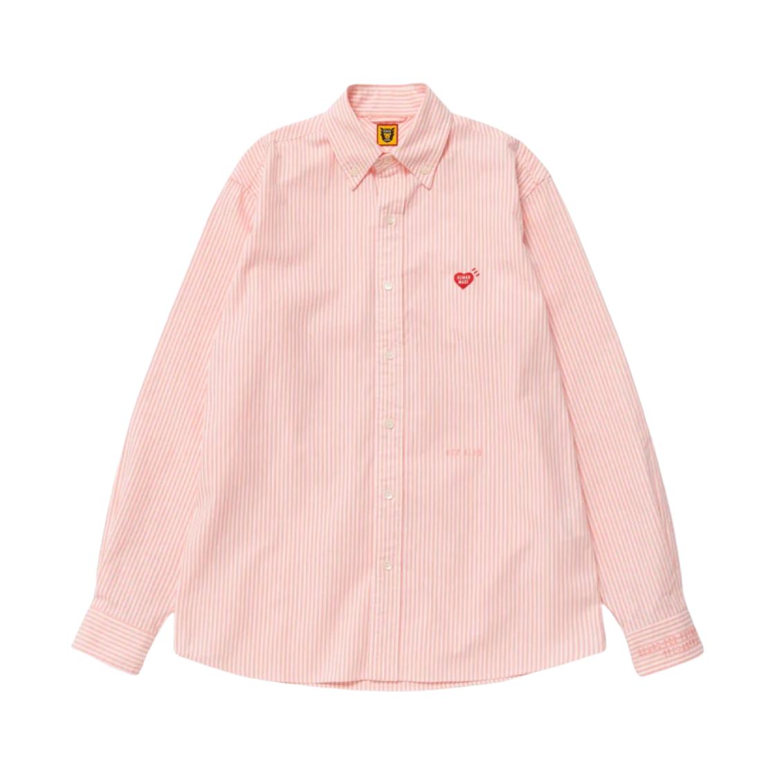 휴먼 메이드 스트라이프 BD 셔츠 핑크(Human Made Striped BD Shirt Pink) - 1