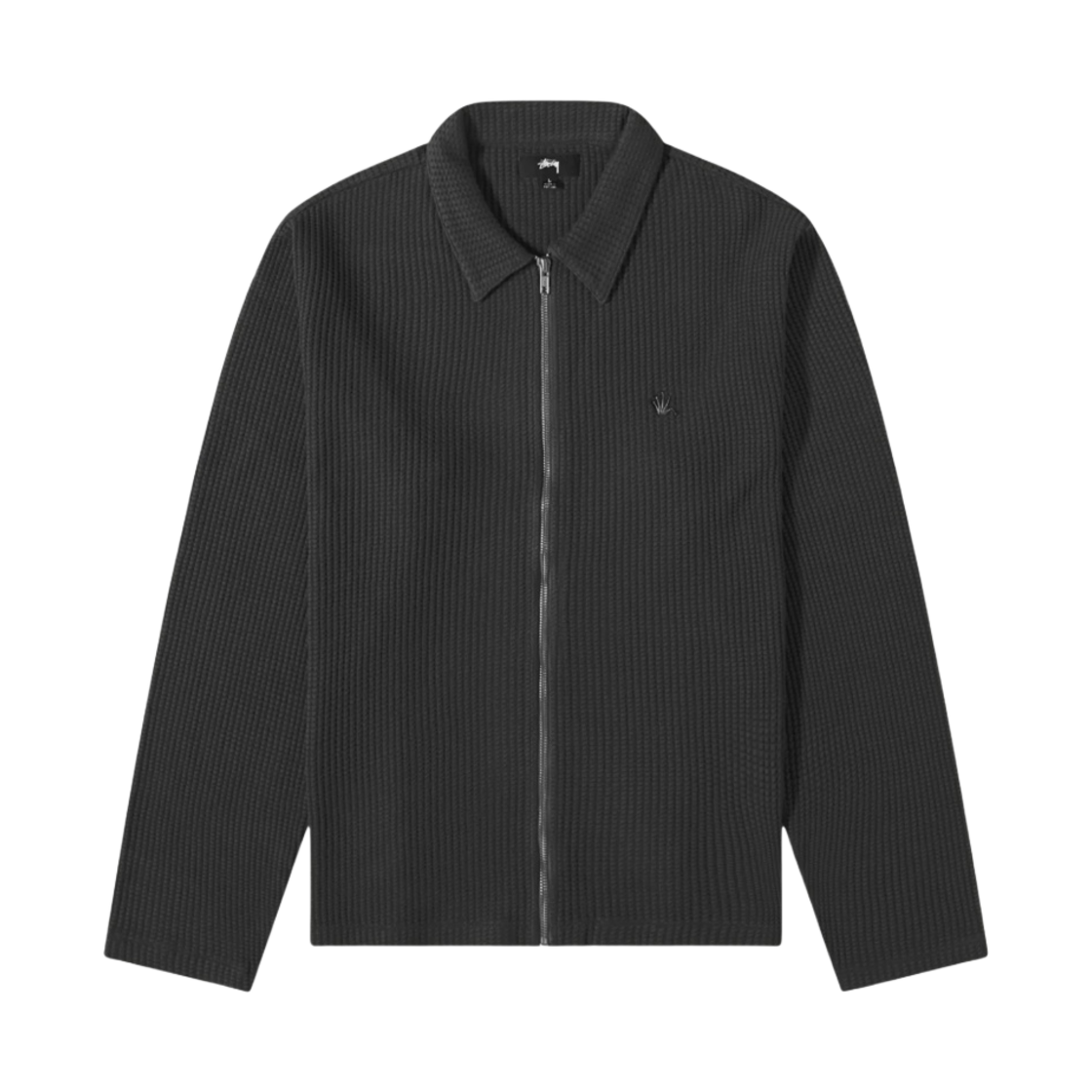 トップス Stussy BIG THERMAL ZIP SHIRT BLACK 스투시 빅 써멀 집 셔츠 블랙 | Stussy | KREAM