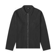 Stussy Big Thermal Zip Shirt Black