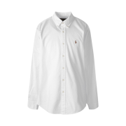 [20% 적립] Polo Ralph Lauren Custom Fit Oxford Shirt White - 24FW