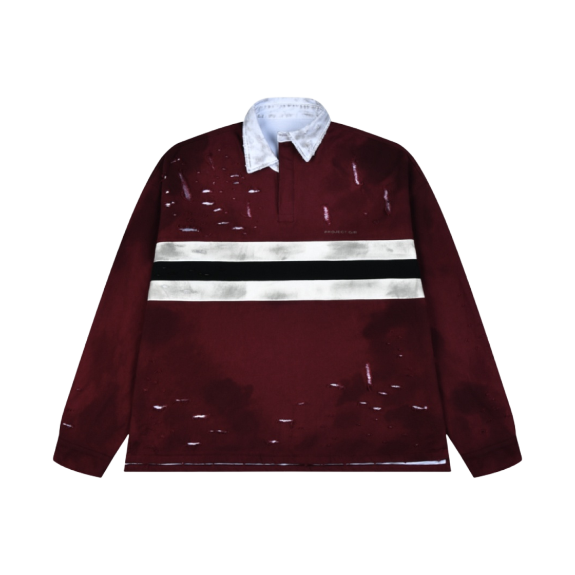 프로젝트 G/R 불리드 폴로 셔츠 버건디(Project G/R Bullied Polo Shirts Burgundy)