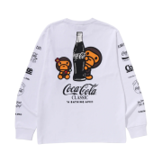 BAPE x Coca Cola Milo L/S T-Shirt White