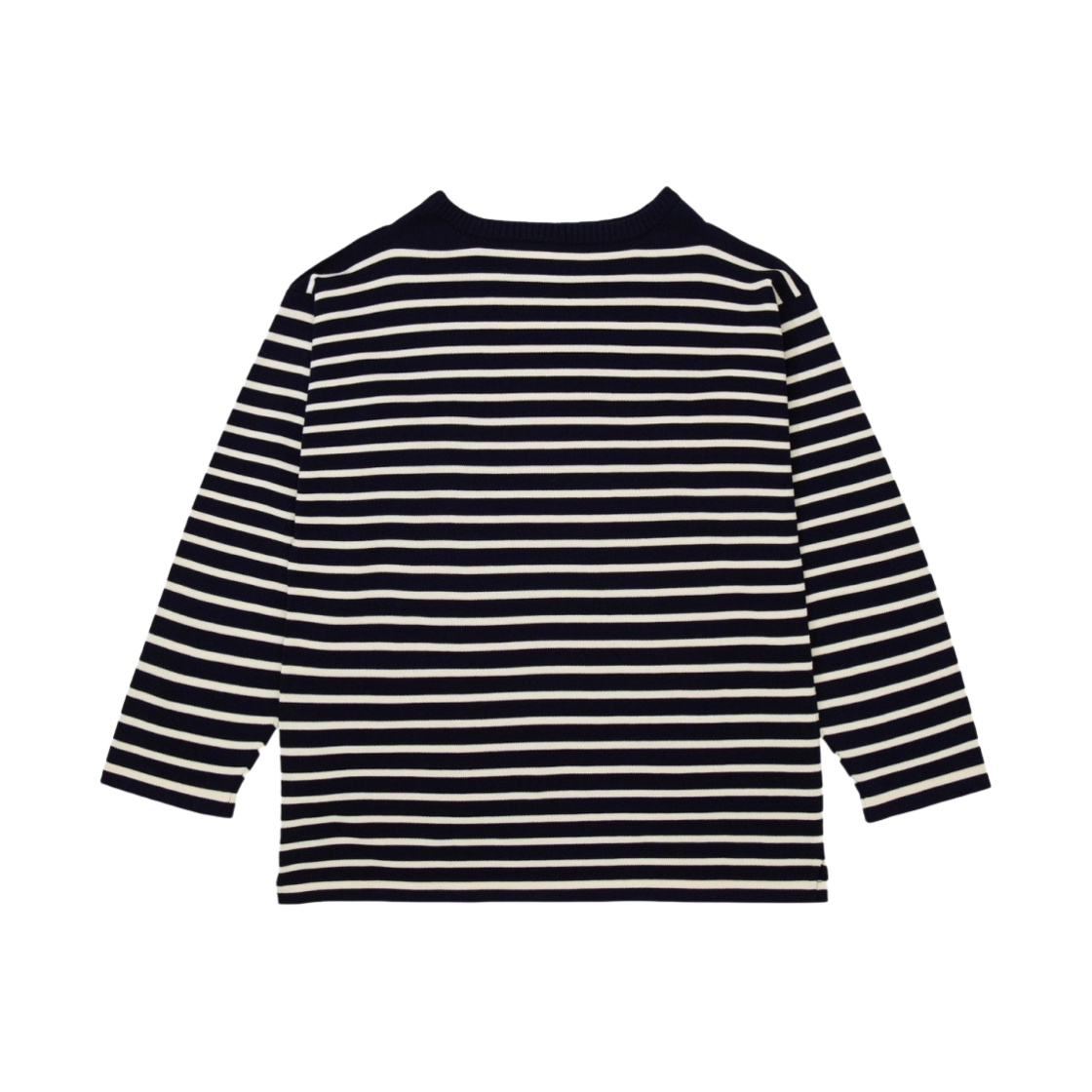 안데르센 안데르센 보트맨 스웨터 로얄 블루 로우 코튼 스트라이프