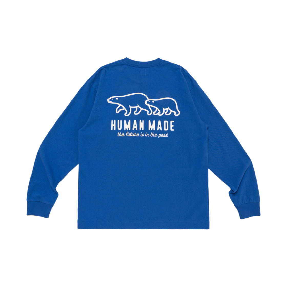 新品】HUMANMADE ネイビー ロゴ ロンT L ロングスリーブTシャツ HUMAN