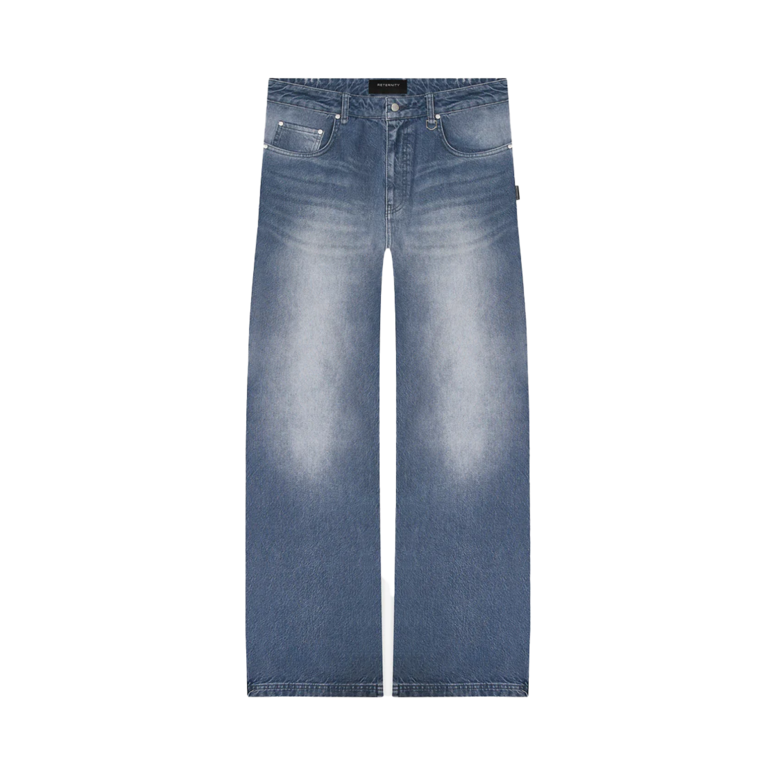 리터니티 에센셜 배기 데님 스톤 블루 - 25SS