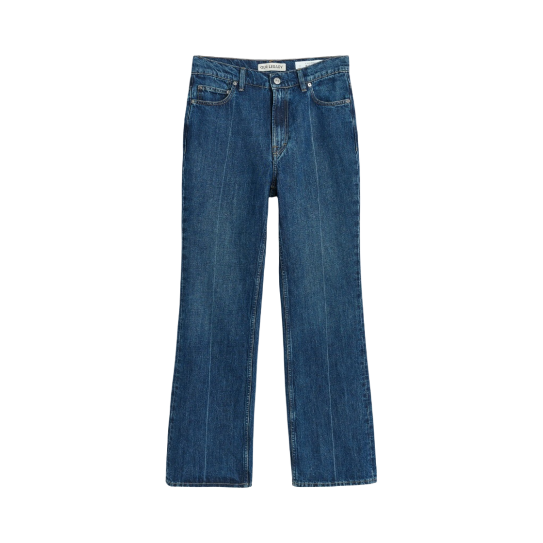 M22357MD Our Legacy 70s Cut Mid Blue Crease Denim