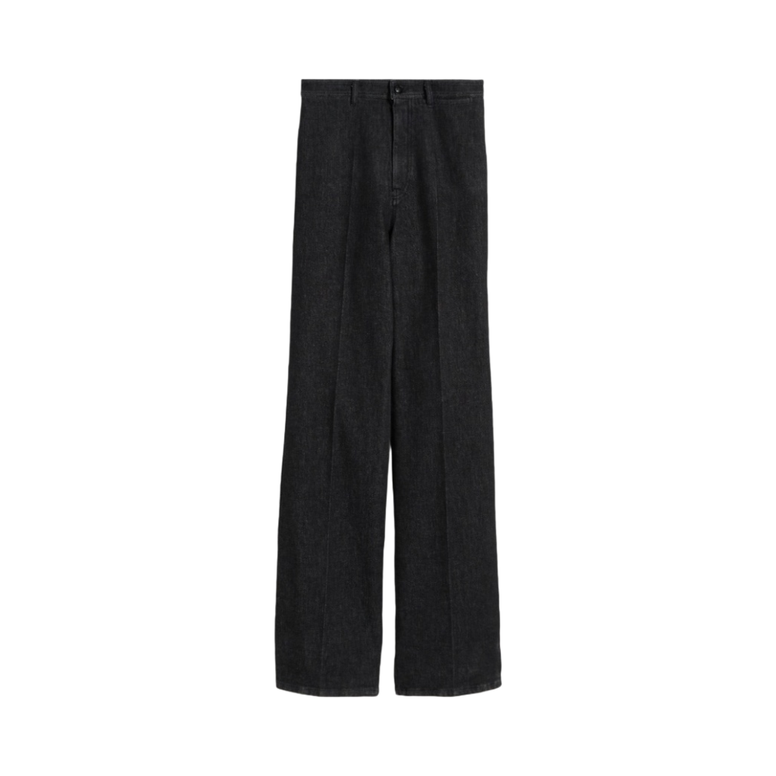 (W) 막스마라 이치 와이드 데님 트라우저 블랙((W) Max Mara Echi Wide denim Trousers Black) - 1