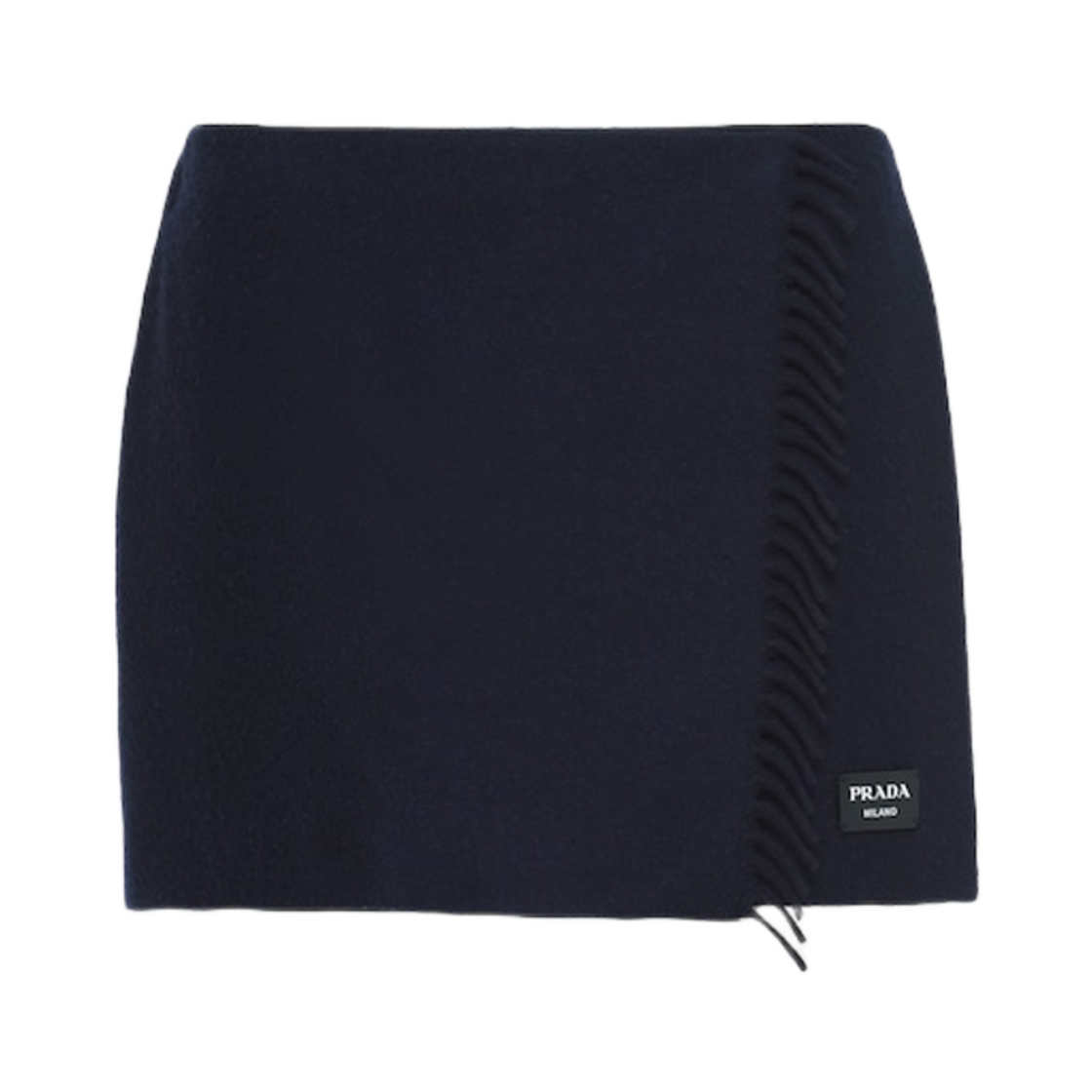 (W) 프라다 캐시미어 미니스커트 네이비((W) Prada Cashmere Miniskirt Navy) - 1