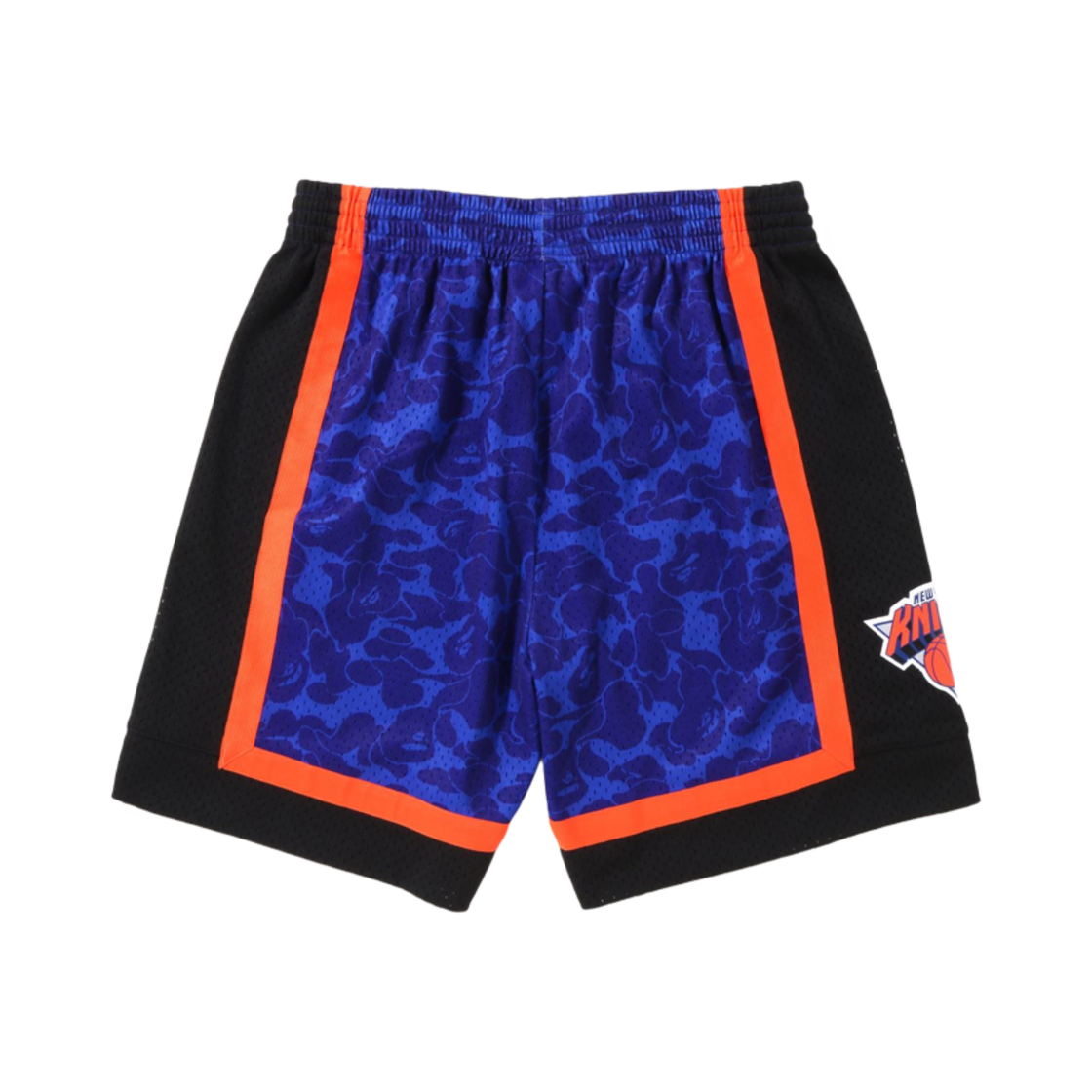 베이프 x M&N 뉴 욕 닉스 저지 쇼츠 블루(BAPE x M&N New York Knicks Jersey Shorts Blue) - 2