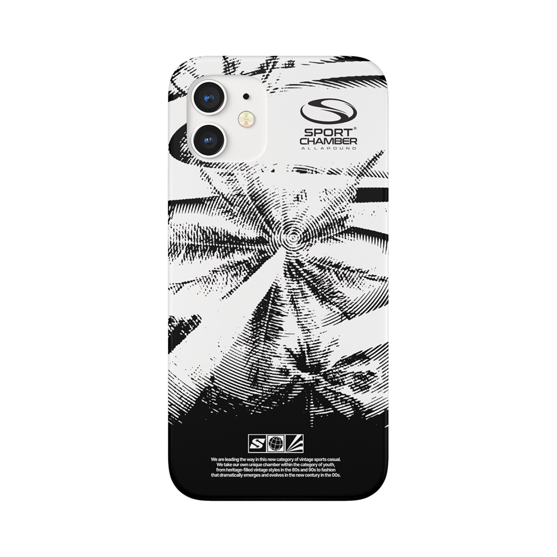 스포츠챔버 SC 뉴-빈티지 폰케이스 블랙(SPORT CHAMBER SC New-Vintage Phone Case Black)