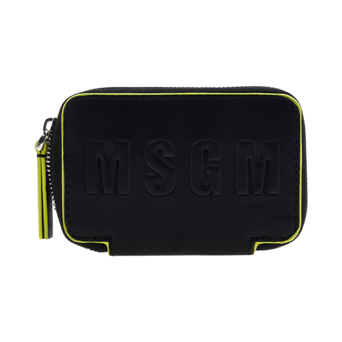 3341MDZ51-716-99 MSGM Logo Zip Around Wallet Black