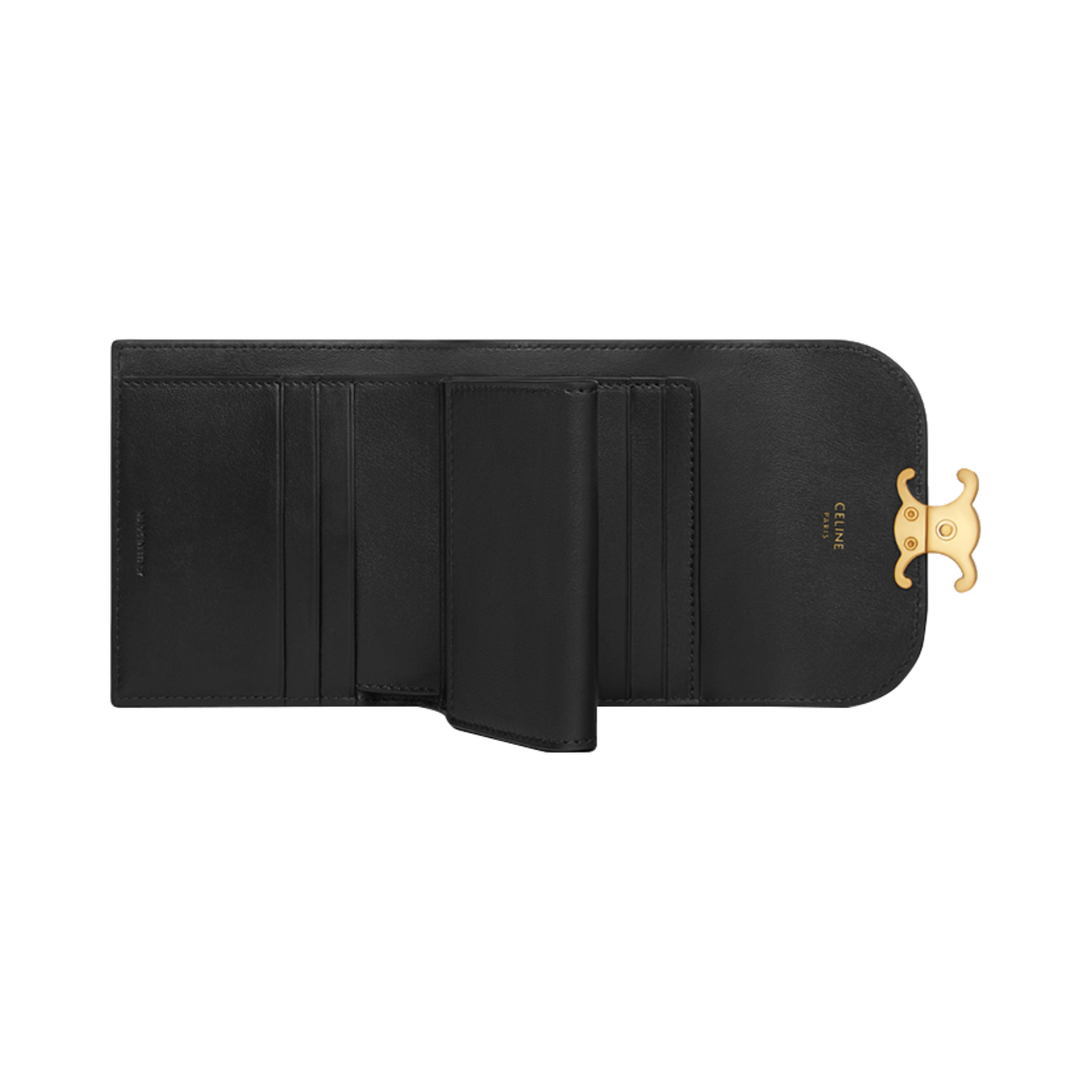 셀린느 스몰 월렛 트리옹프 트리옹프 캔버스 투톤 블랙(Celine Small Wallet Triomphe in Triomphe Canvas Two-Tone Black) - 4