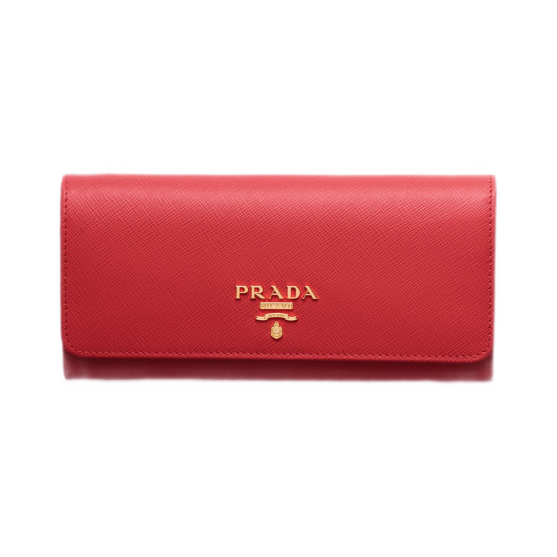 프라다 라지 사피아노 레더 월렛 파이어리 레드(Prada Large Saffiano Leather Wallet Fiery Red) - 1