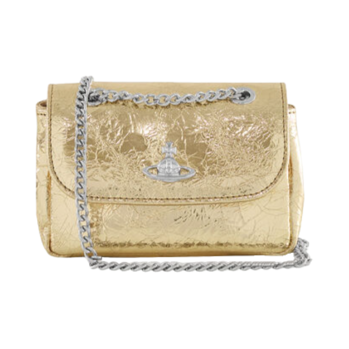 5C01000BW-L00A7 Vivienne Westwood Small Purse with Chain Gold