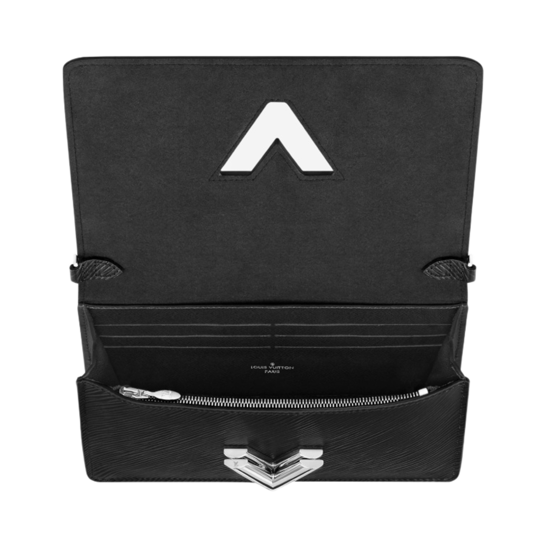 루이비통 트위스트 벨트 체인 월릿 에피 블랙 실버(Louis Vuitton Twist Belt Chain Wallet Epi Black Silver) - 2