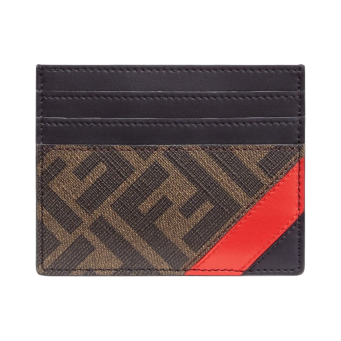 펜디 다이애그널 카드 홀더 브라운(Fendi Diagonal Card Holder Brown) - 1