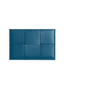 Bottega Veneta Credit Card Case Lambskin Calfskin Deep Pacific