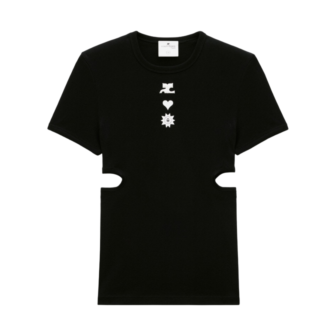 꾸레쥬 x 더 웹스터 슬래쉬 티셔츠 블랙(Courreges x The Webster Slash T-Shirt Black) - 1
