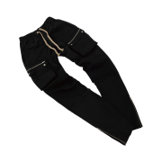 Permanent Archive Side Pocket Zip Pants Black