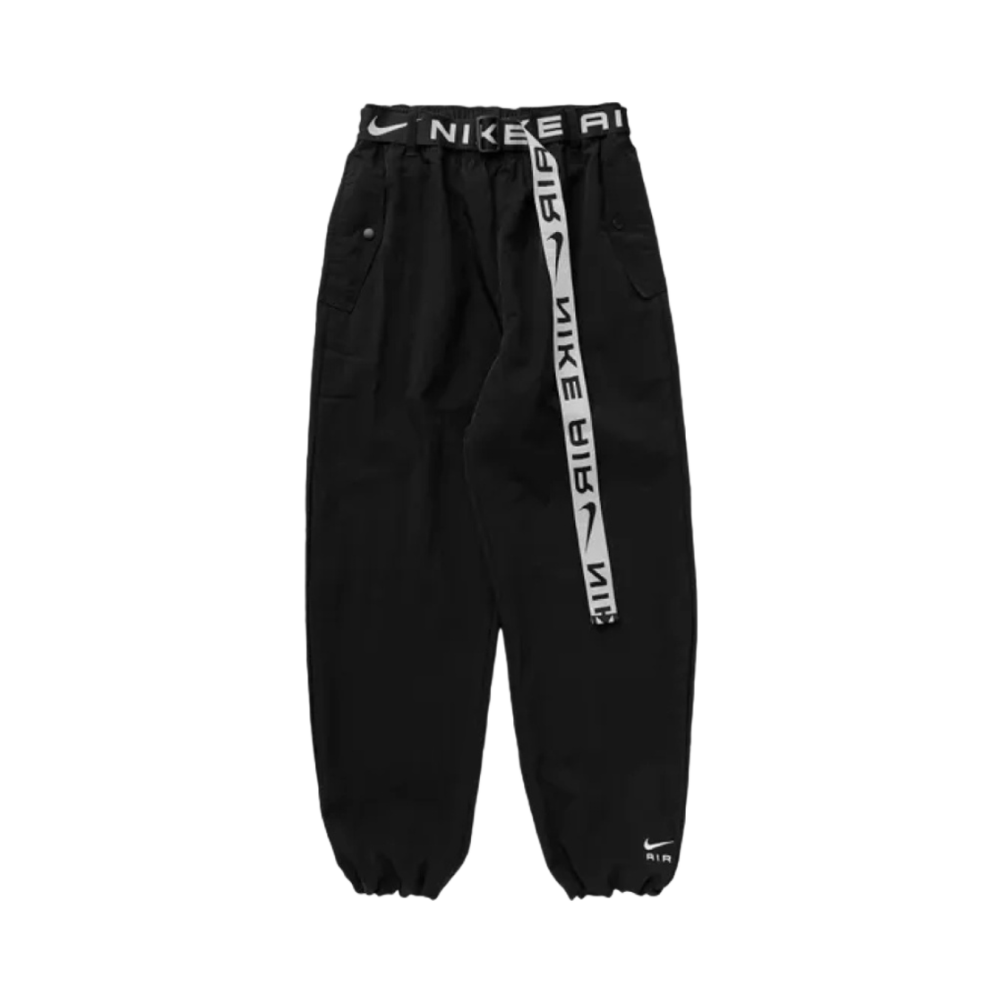(W) 나이키 NSW 에어 하이라이즈 우븐 팬츠 블랙 - 아시아