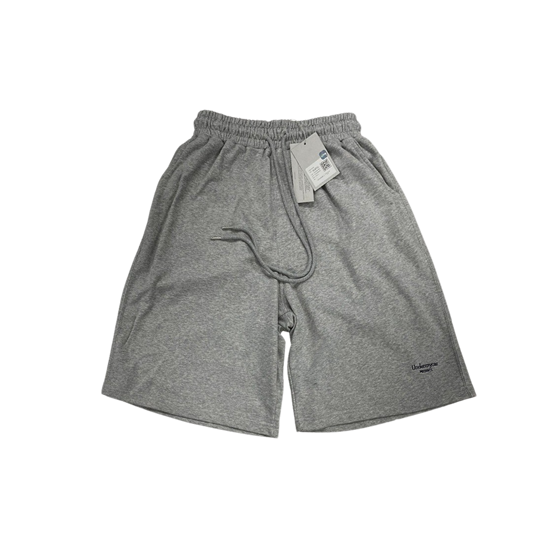 23SSUMCM4MG Undermycar Mu.04 Anti Fxxking Logo Play Oversized Sweat Shorts Melange Gray