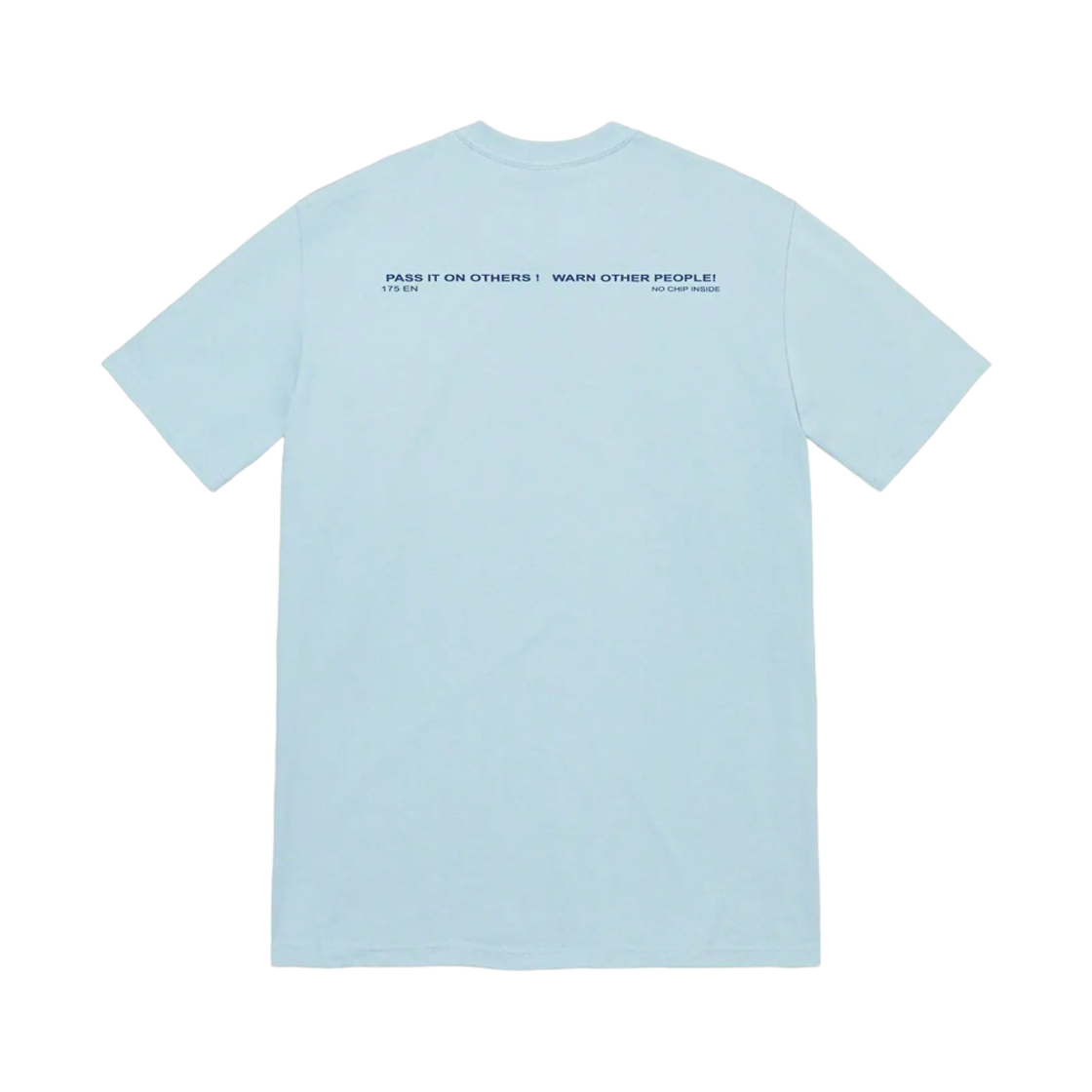 슈프림 워닝 티셔츠 더스티 블루 - 22FW(Supreme Warning T-Shirt Dusty Blue - 22FW) - 2