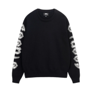 Stussy Sleeve Logo Sweater Black