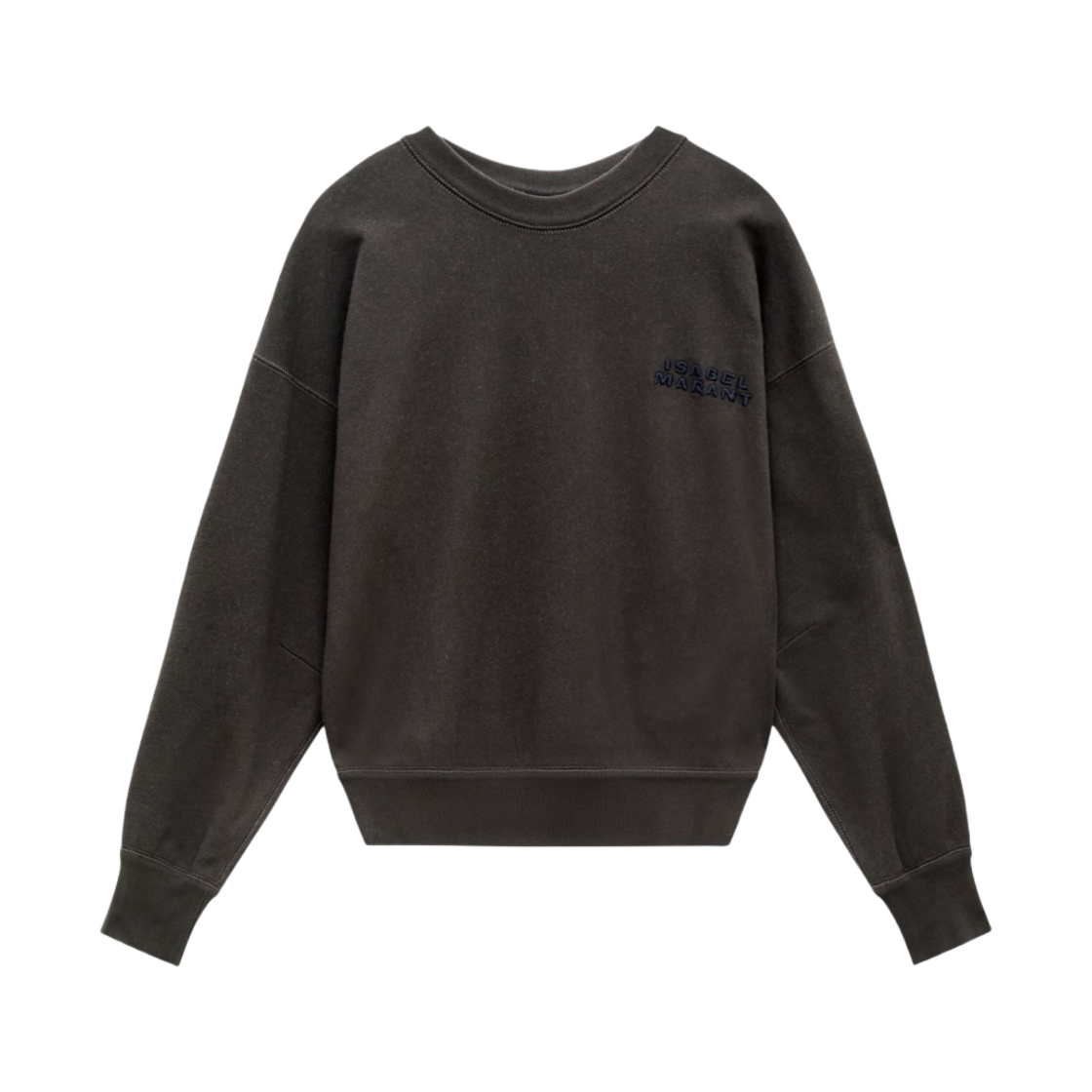 SW0054FA-A2M41I-02FK (W) Isabel Marant Shad Logo Sweatshirt Faded Black - 23FW