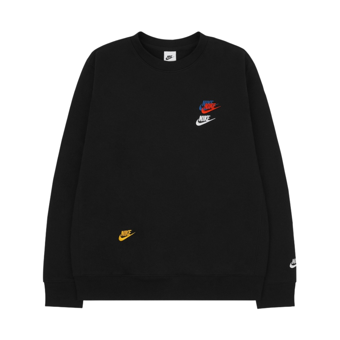 나이키 NSW 에센셜 프렌치 테리 크루넥 블랙 - 아시아(Nike NSW Essential French Terry Crew Black - Asia)