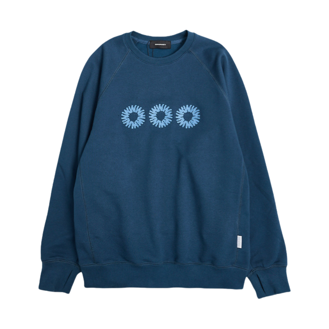 999휴머니티 EVD 스웨트 맨투맨 블루(999Humanity EVD Sweat MTM Blue)