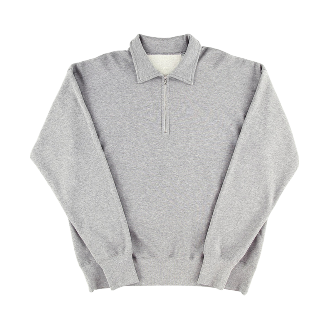 A0KS0000OZU8 Kaptain Sunshine Suvin Sweat Halfzip Pullover Feather Grey