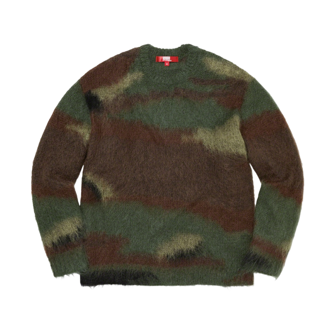 슈프림 x 꼼데가르송 준야 와타나베 맨 브러쉬드 카모 스웨터 올리브 - 21FW(Supreme x Comme des Garcons Junya Watanabe Man Brushed Camo Sweater Olive - 21FW)