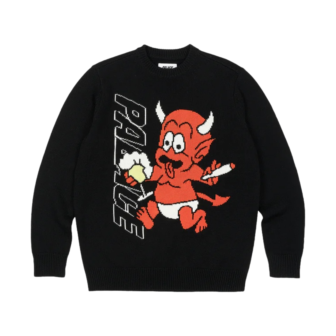 팔라스 템테이션 니트 블랙 - 23SS(Palace Temptation Knit Black - 23SS) - 1