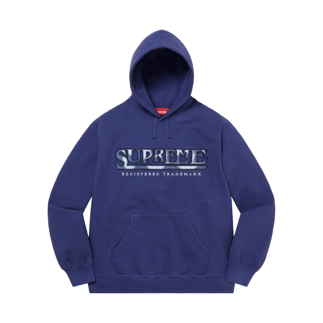 슈프림 데님 로고 후드 스웨트셔츠 워시드 네이비 - 21SS(Supreme Denim Logo Hooded Sweatshirt Washed Navy - 21SS) - 1