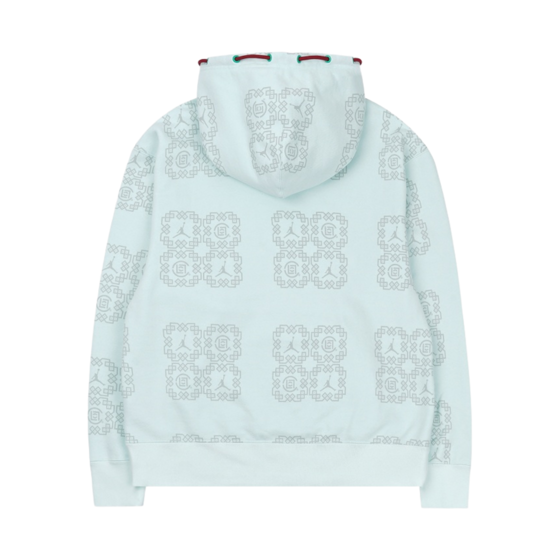 DO0008-394 Jordan x Clot All Over Print Fleece Hoodie Barely Green - Asia - #2