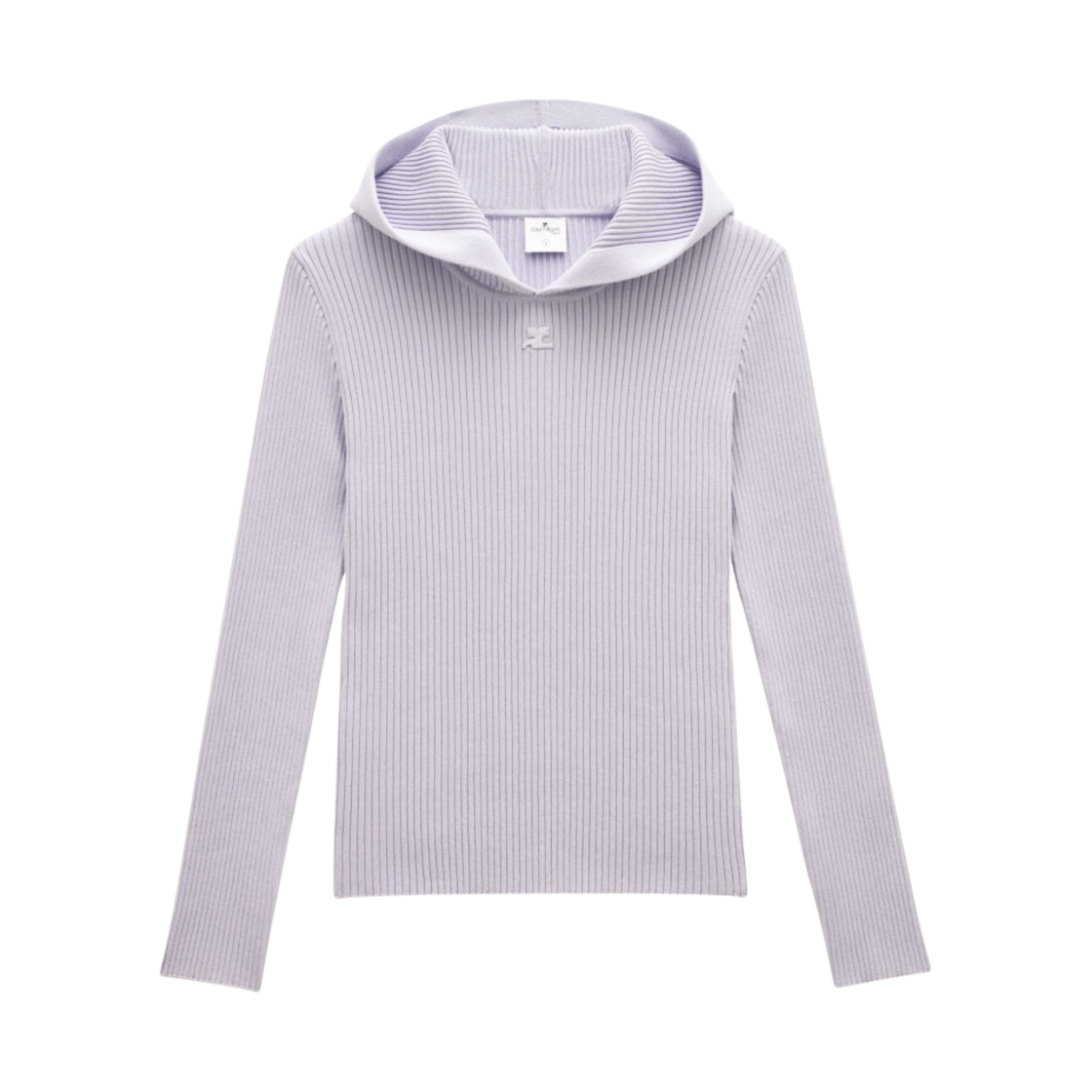 꾸레쥬 후디 베이직 사이드 라벤더 퐁세(Courreges Hoodie Basic Sides Lavande Fonce) - 1