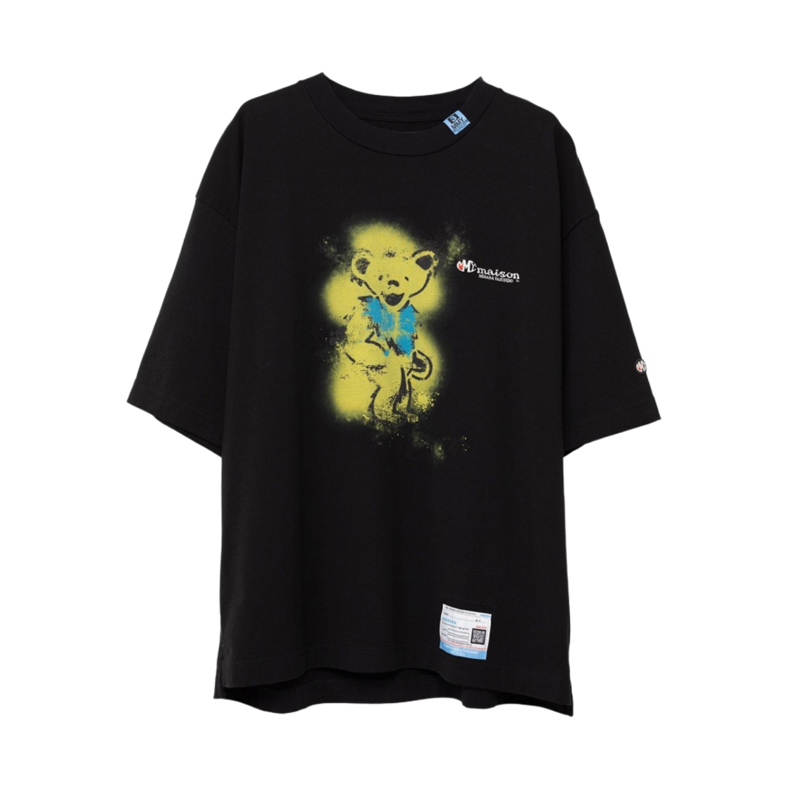메종 미하라 야스히로 베어 프린티드 티셔츠 블랙(Maison Mihara Yasuhiro Bear Printed T-Shirt Black) - 1
