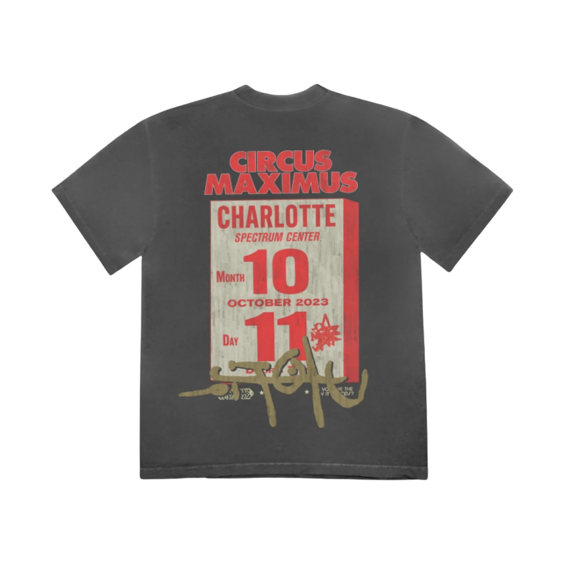 트래비스 스캇 유토피아 이스 인 샬롯 티셔츠 블랙(Travis Scott Utopia Is In Charlotte T-Shirt Black) - 2