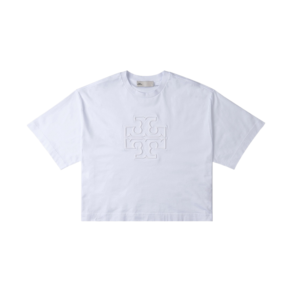 147413-100 (W) Tory Burch Relaxed Logo T-Shirt White