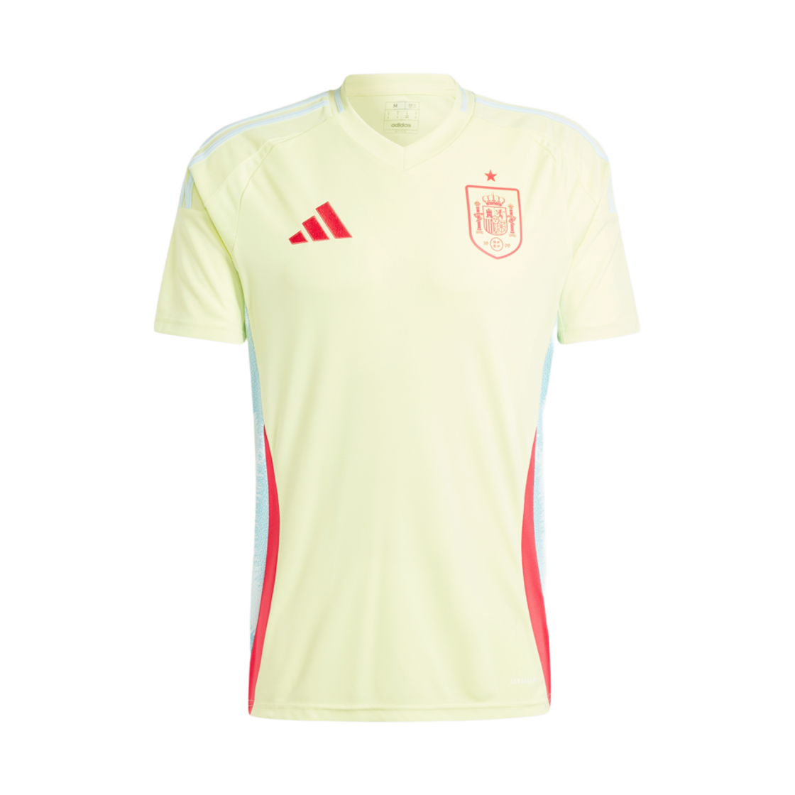 아디다스 스페인 2024 어웨이 저지 펄스 옐로우 (논 마킹 버전) - US 사이즈(Adidas Spain 2024 Away Jersey Pulse Yellow (Non Marking Ver.) - US Sizing)