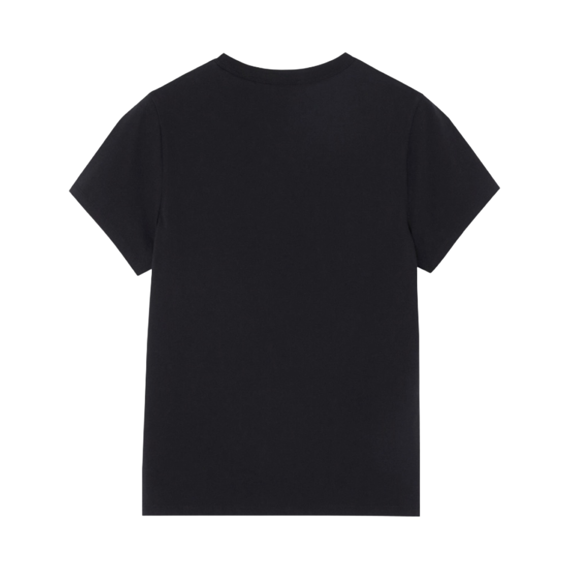 (W) 메종 키츠네 트라이컬러 폭스 패치 클래식 포켓 티셔츠 블랙((W) Maison Kitsune Tricolor Fox Patch Classic Pocket T-Shirt Black) - 2