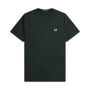 Fred Perry Crew Neck T-Shirt Night Green/Snow White