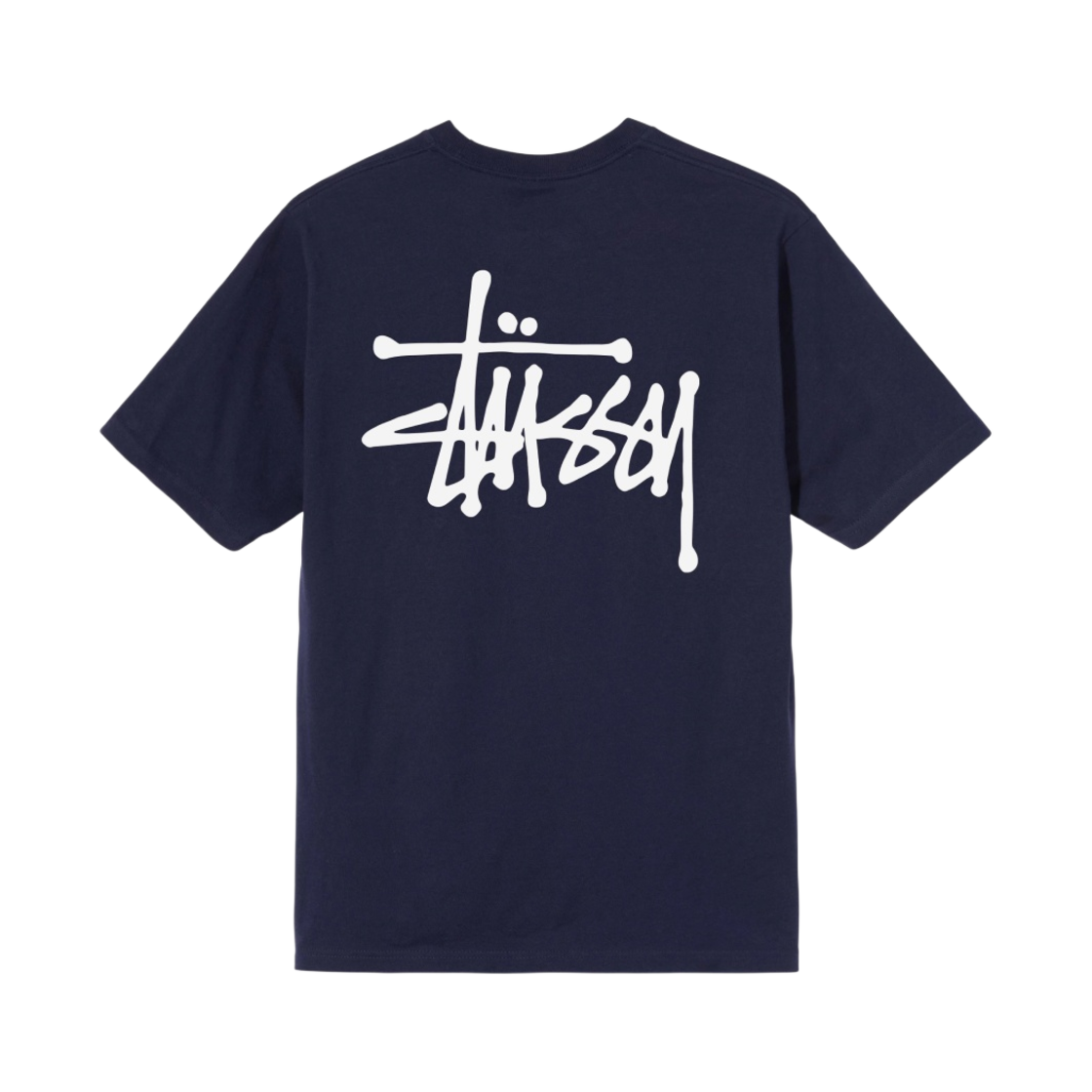 스투시 베이직 스투시 티셔츠 네이비 2021