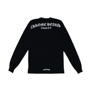 Chrome Hearts Script Letter Logo LS T-Shirt Black