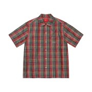 Supreme Metallic Plaid S/S Shirt Red - 23SS