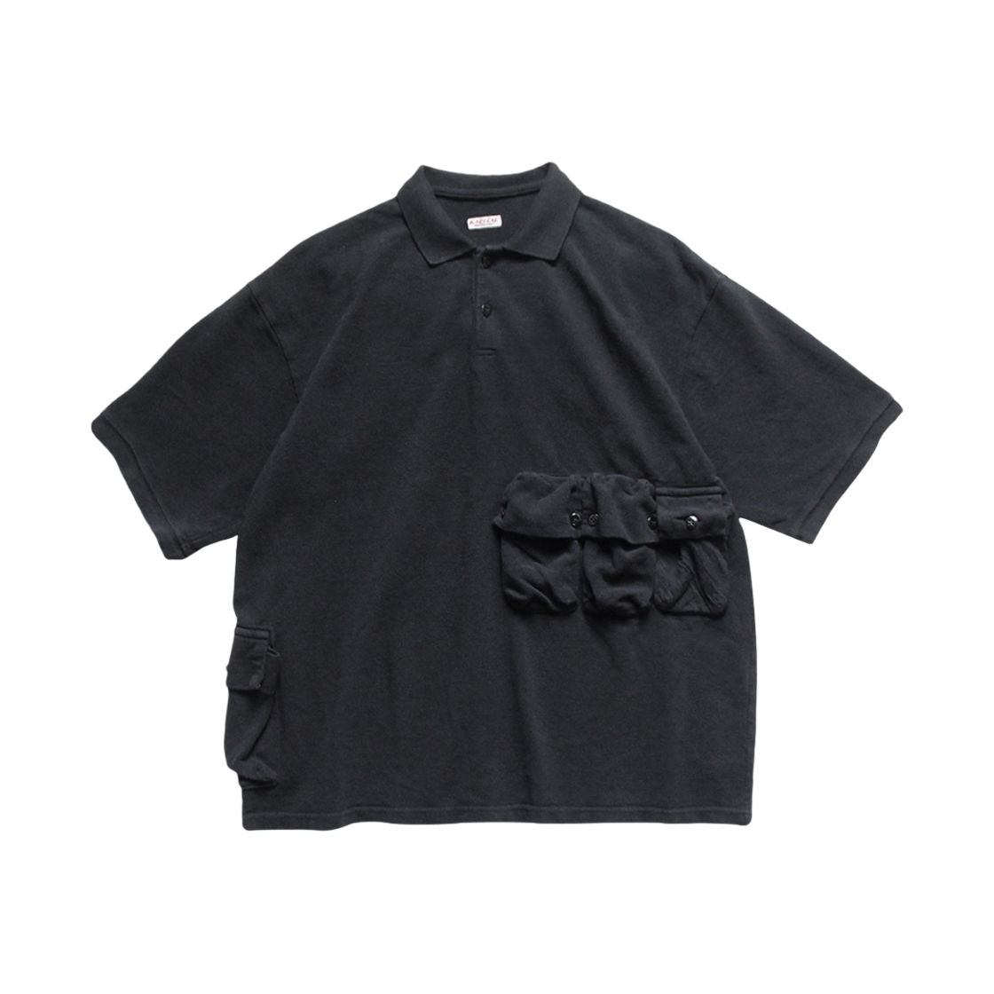 캐피탈 드라이 카노코 알파인 폴로 블랙(Kapital Dry Kanoko Alpine Polo Black) - 1